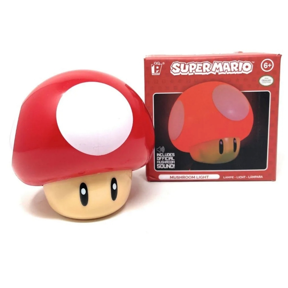 Super Mario Bros Mushroom Light with Sound, Nintendo Collectible Figure